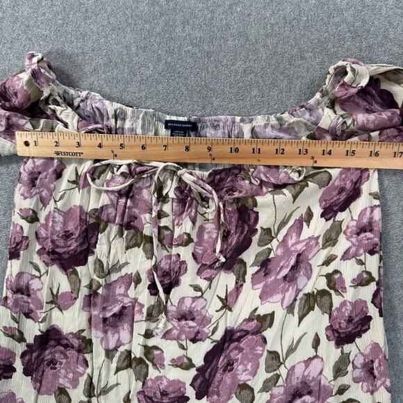 American Eagle Outfitters Off SHoulder Floral Peasant Blouse Women's Small Boho - Picture 6 of 8